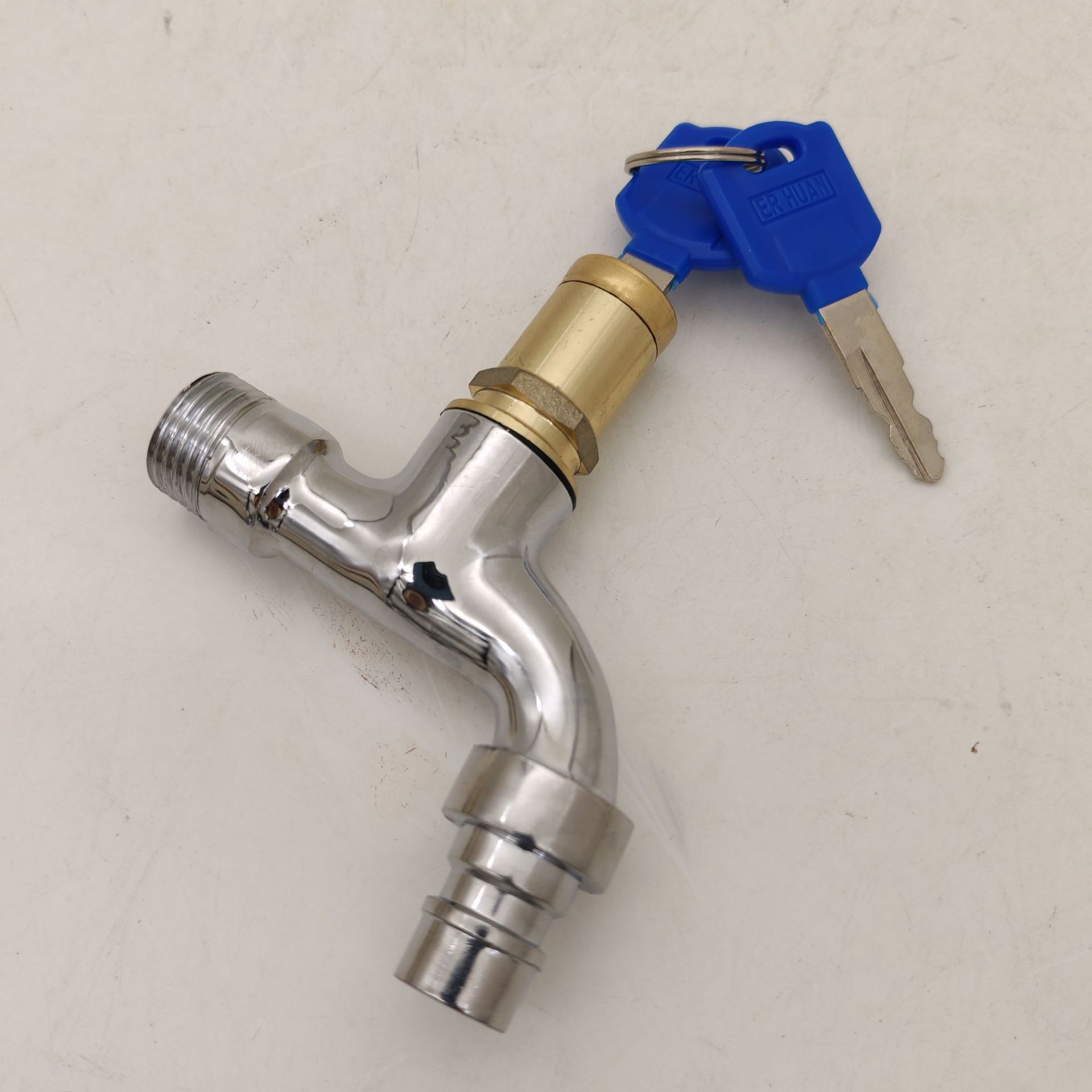 自产自销 家用户外防盗钥匙4分带锁匙水龙头6分钥匙 水龙头详情8