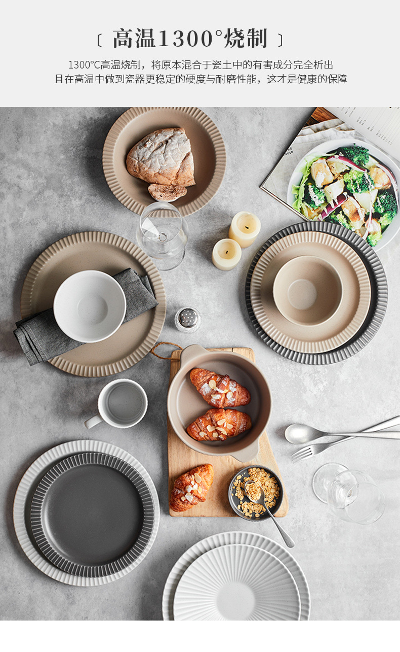 具碗盘子高级轻奢套装碗碟jiwo陶瓷餐具套装感乔迁o釉下彩家用礼详情5