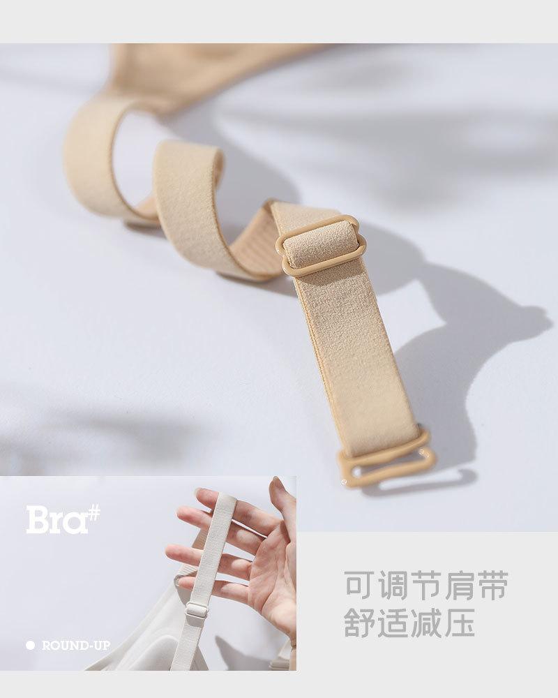 Seamless nude lift underwear for women, fixed cup, small breast, gathering and tapering, anti-sagging, thin, frameless bra cover pic 24