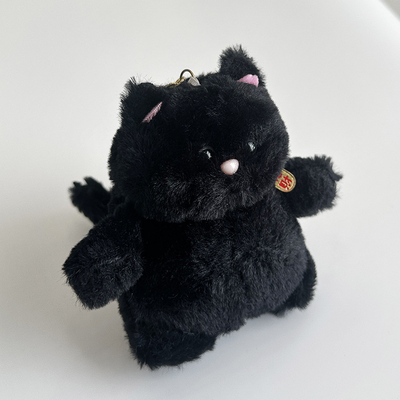 招财猫毛绒玩具公仔白色猫咪玩偶喵它崽可爱软萌猫咪送女生日礼物详情3