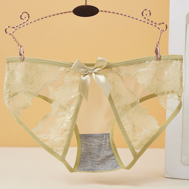 时尚爆款女士镂空蕾丝内裤性感情趣诱惑法式无痕丁字内裤女详情8