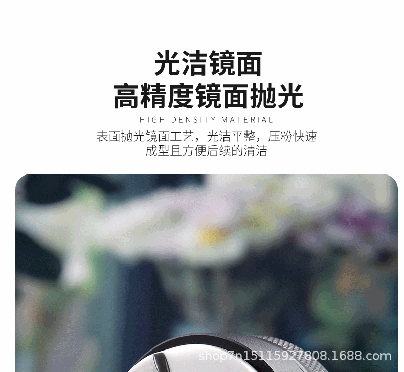 Stainless steel plastic coffee cloth powder maker, flat-bottomed three-paddle threaded powder press, macaron powder hammer, 51/53/58mm pic 11