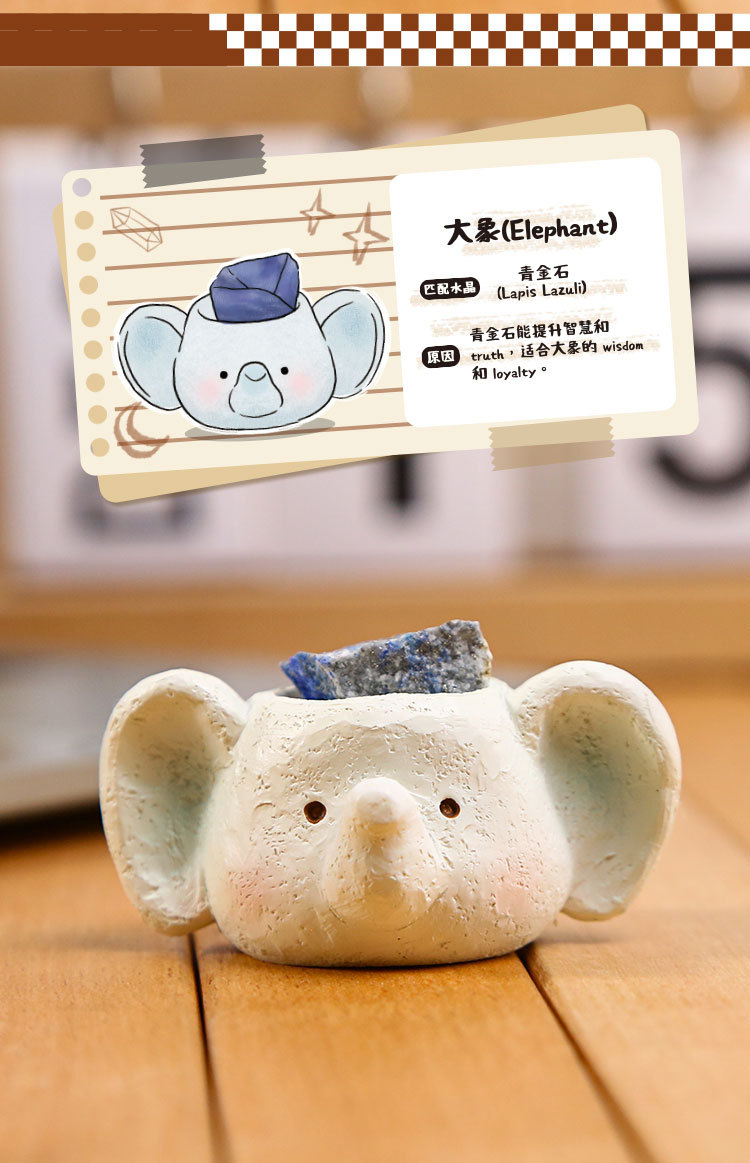 Cute and fun crystal blind box, with a variety of cartoon animal tabletop decorations and creative designs. Adorable animal blind boxes pic 9