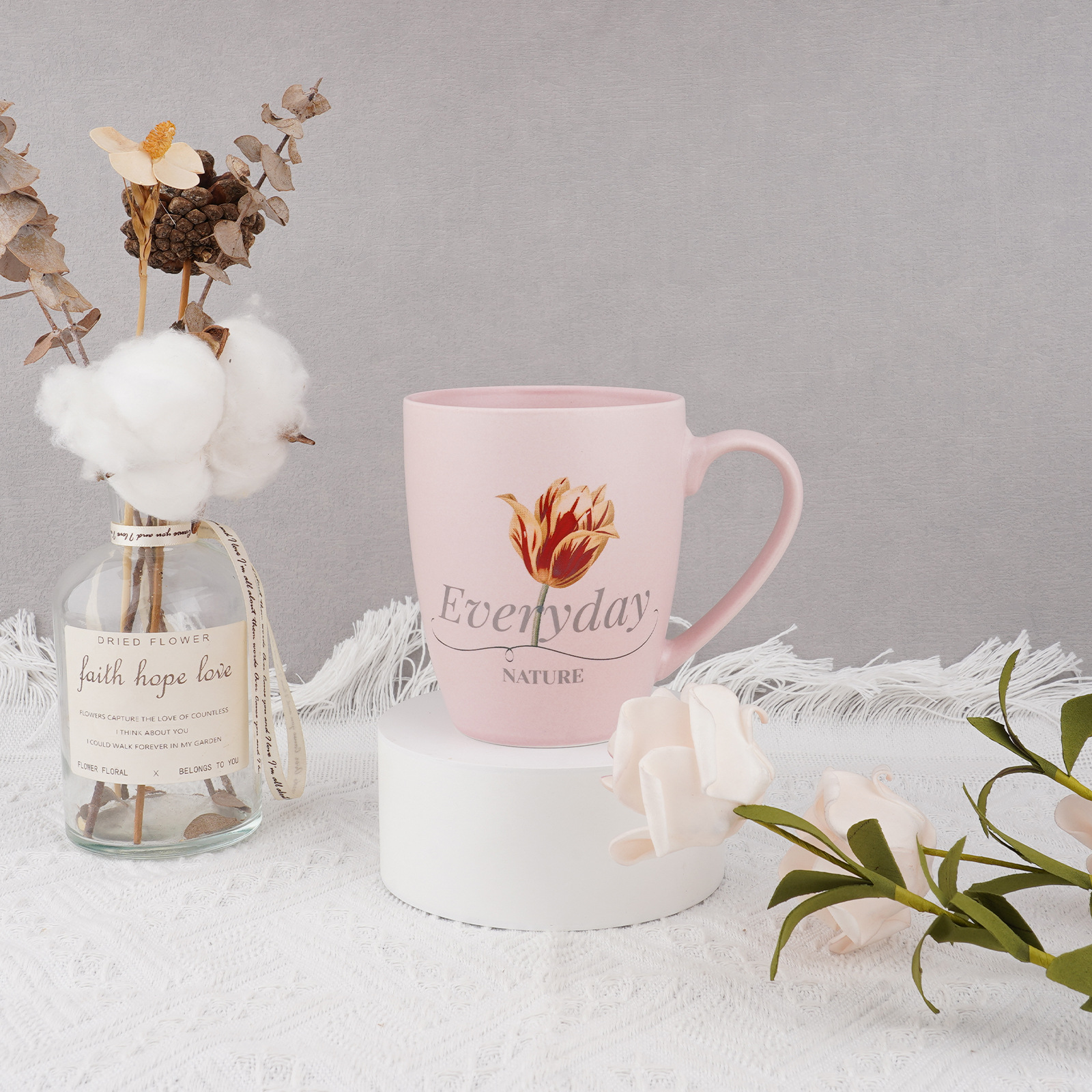 北欧哑光色釉磨砂马克杯子创意彩色INS马克杯印刷logo牛奶杯详情6