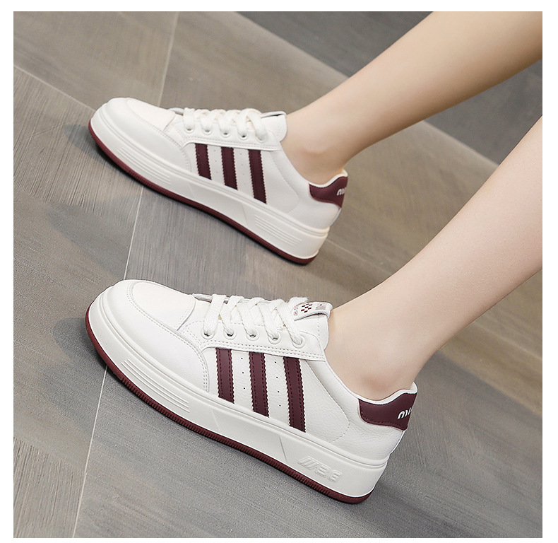 真皮小白鞋女鞋2024早春季时尚百搭厚底单鞋软底休闲鞋运动鞋板鞋详情19