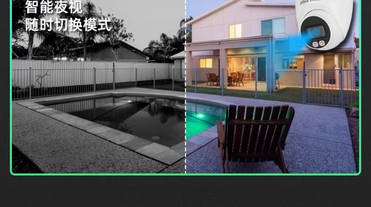 大华200万Poe半球网络摄像机红外夜市高清摄像头 HDW1230V/1235V详情4