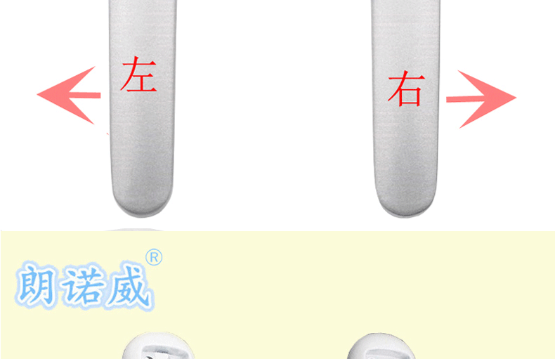 Old-fashioned handle aluminum alloy broken bridge 50-type door and window handle, window handle, plastic-steel window pull, lock, thickened window pic 17