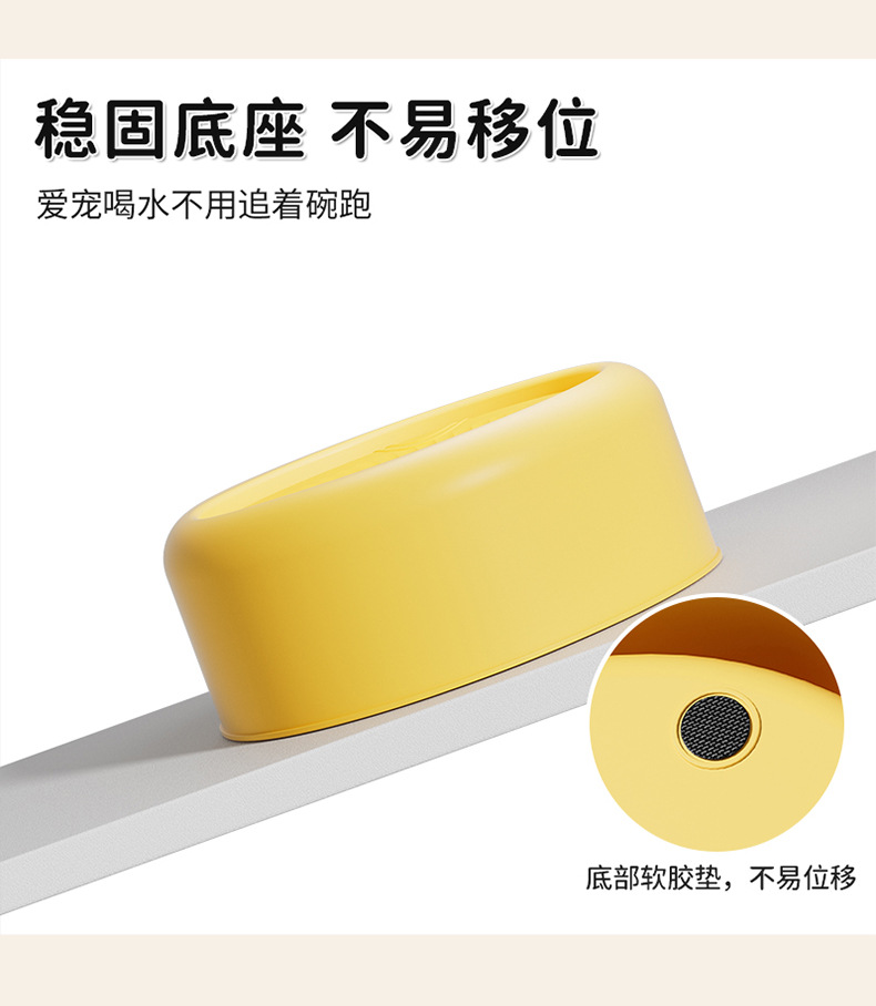 Bichon Frise dog floating water basin, non-wet mouth pet water dispenser, suspended water bowl puppy water dispenser pic 3