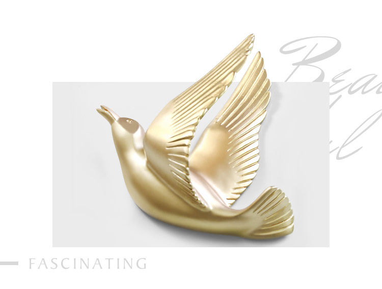 Cross-border supply of pigeon wall decorations, resin handicrafts, living room TV background wall decorations, soft furnishings, wall hangings pic 12