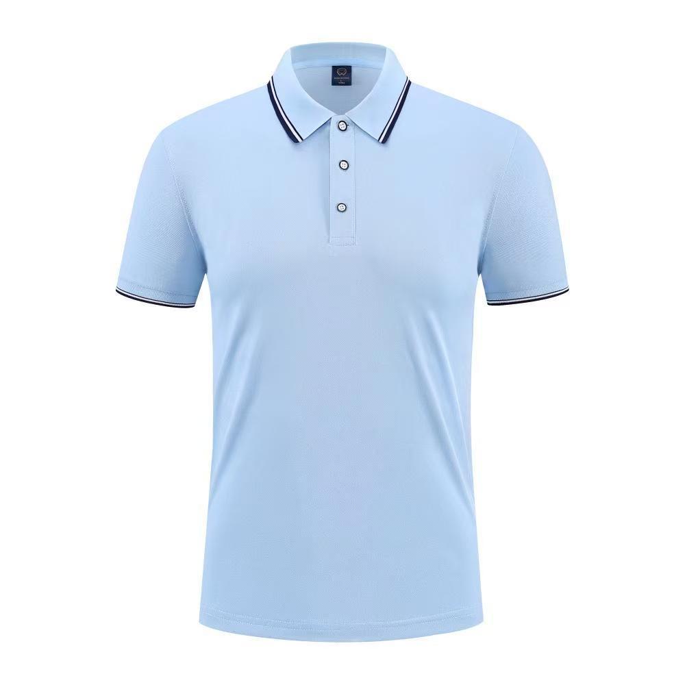 77201男士polo衫短袖工作服可换logo夏季多色款男女同款翻领详情5