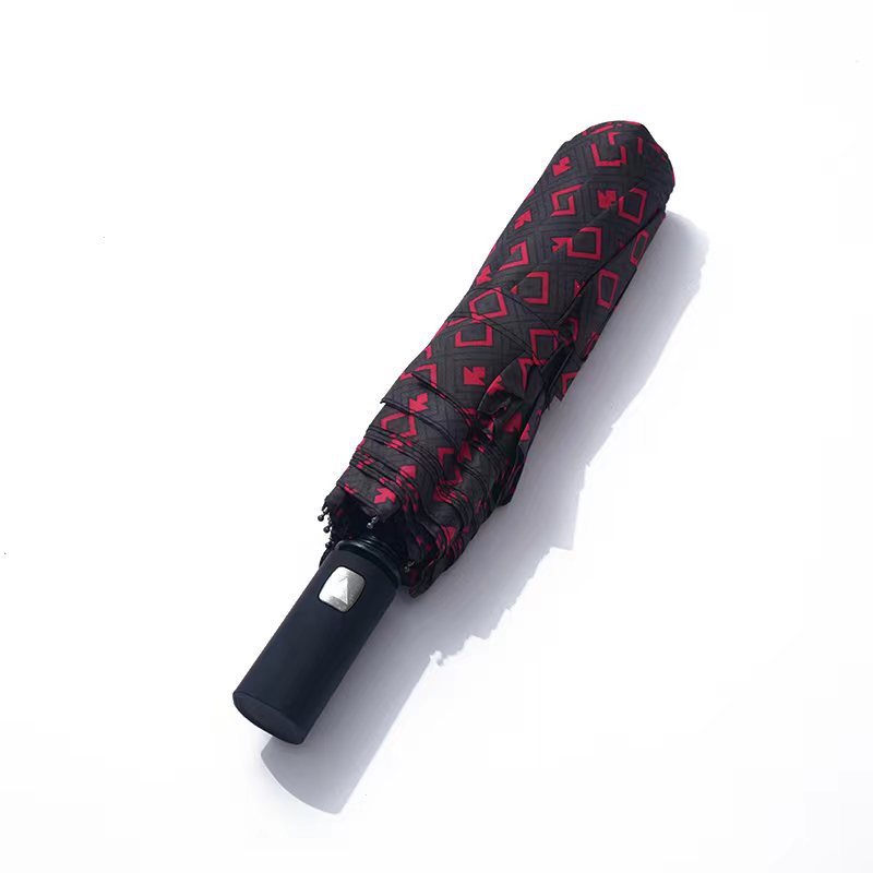 混色方片格6色半自动三折伞折叠伞休闲工厂直供详情6