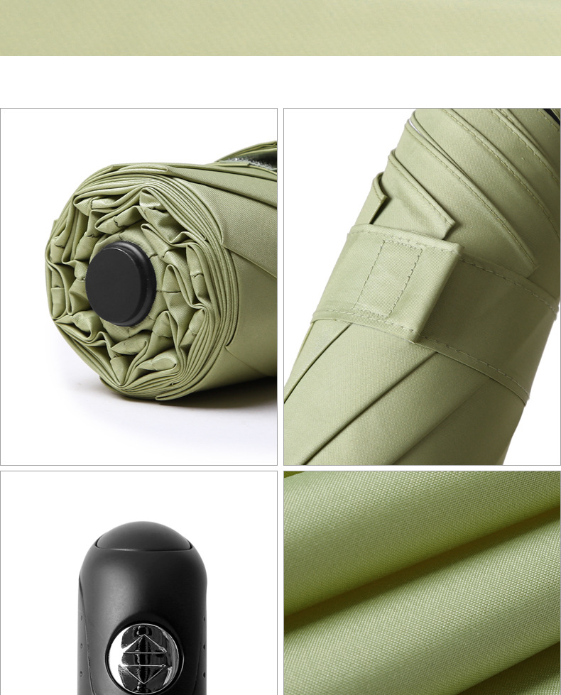 五折自动太阳伞雨伞女防晒防紫外线遮阳伞小清新晴雨两用伞折叠伞详情23