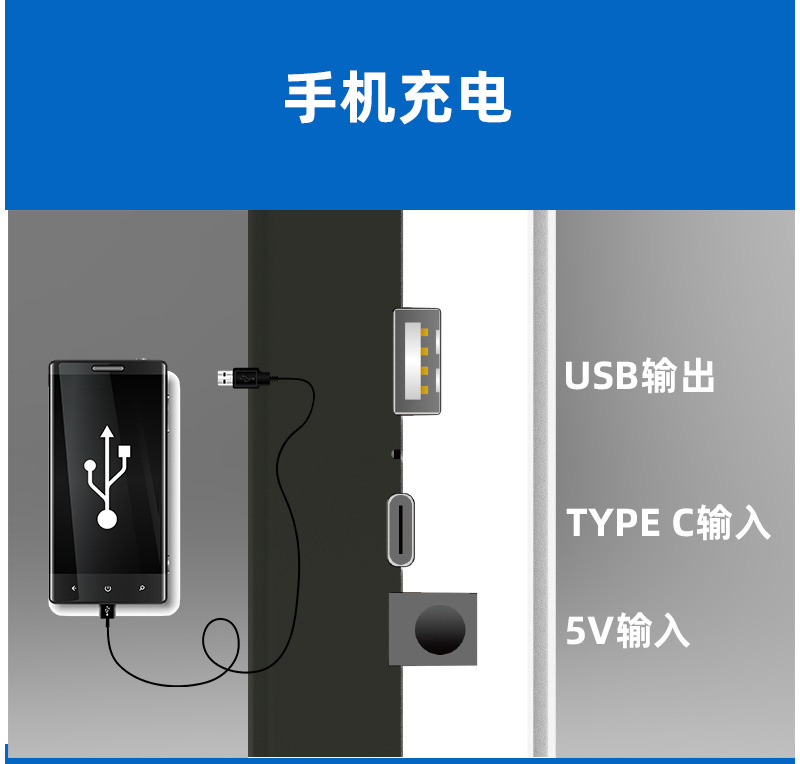 TY-8532 Cross-border Outdoor Camping emergency hand-held lamp Portable, environmentally friendly and energy-saving lighting lamp pic 7