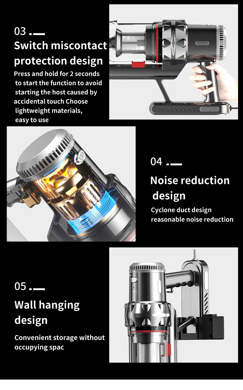 Cross-border SOKANY3377 household handheld multi-in-one wireless charging VACUUM CLEANER pic 10