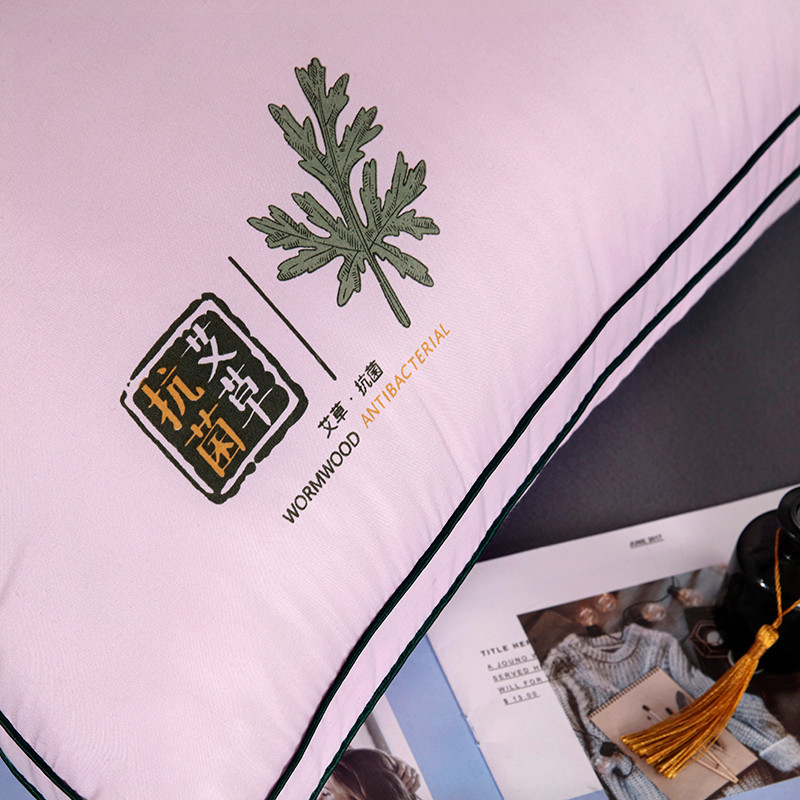 艾草枕芯单人枕头家用男女护颈椎羽丝绒枕宿舍酒店睡眠成人枕头1详情15