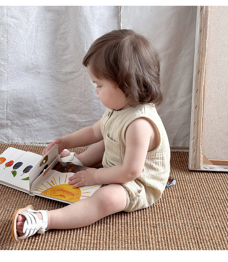 Summer baby wraparound for boys and girls, pure cotton Class a summer breathable triangular hatchcoat for newborns pic 10