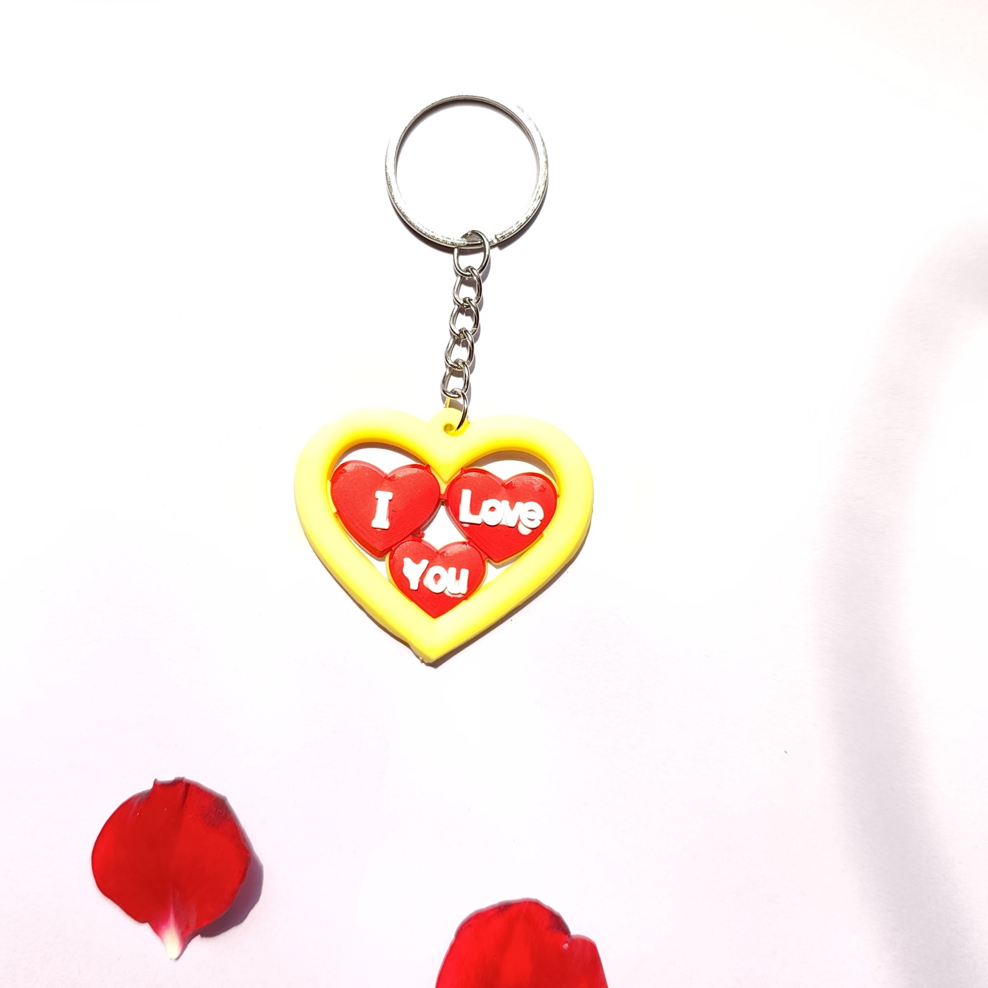 情人节软胶钥匙扣情人节礼物爱心桃心钥匙扣货源供应批发可爱详情22