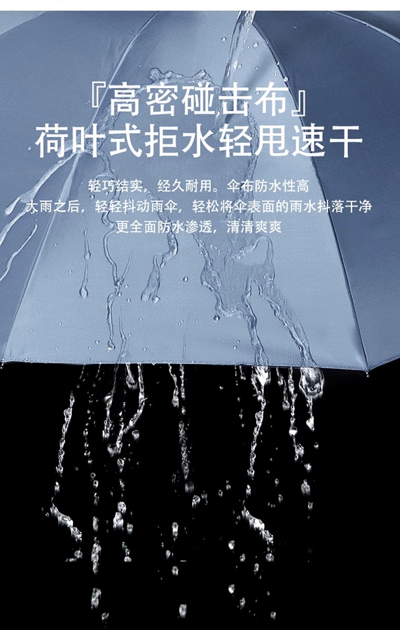 超大号男士双人三人晴雨伞加厚加固防风遮阳折叠两用手动伞详情9