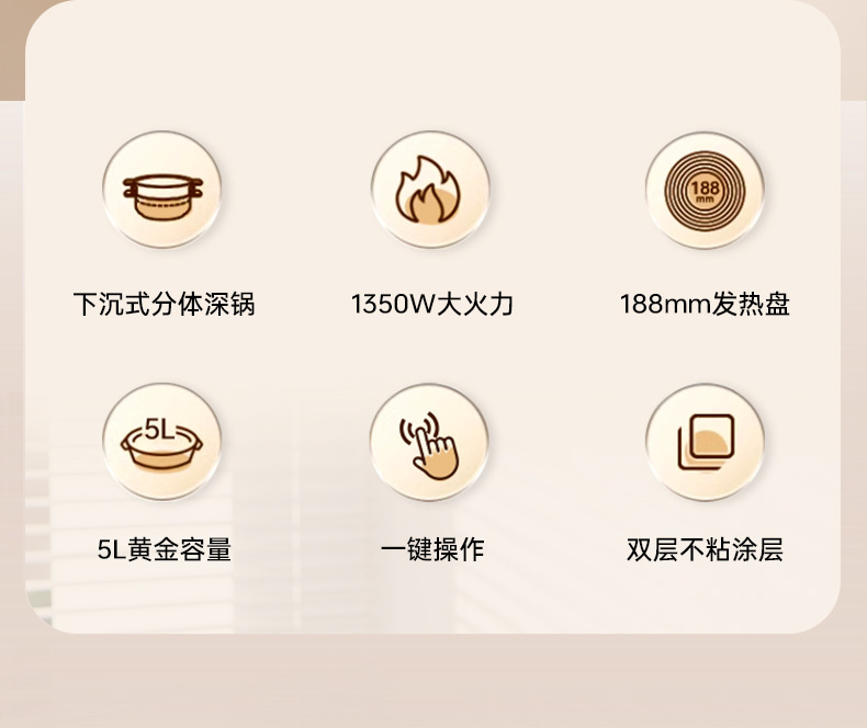 创达电火锅锅家用多功能电煮锅宿舍电锅分体式电热火锅电炒锅礼品详情2