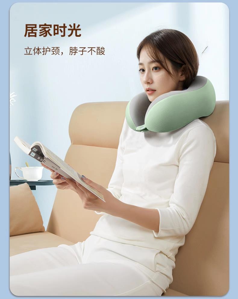 Source factory memory foam U-shaped pillow, travel neck pillow, airplane sleeping pillow, neck pillow, cervical vertebrae, neck cushion, toilet pic 17