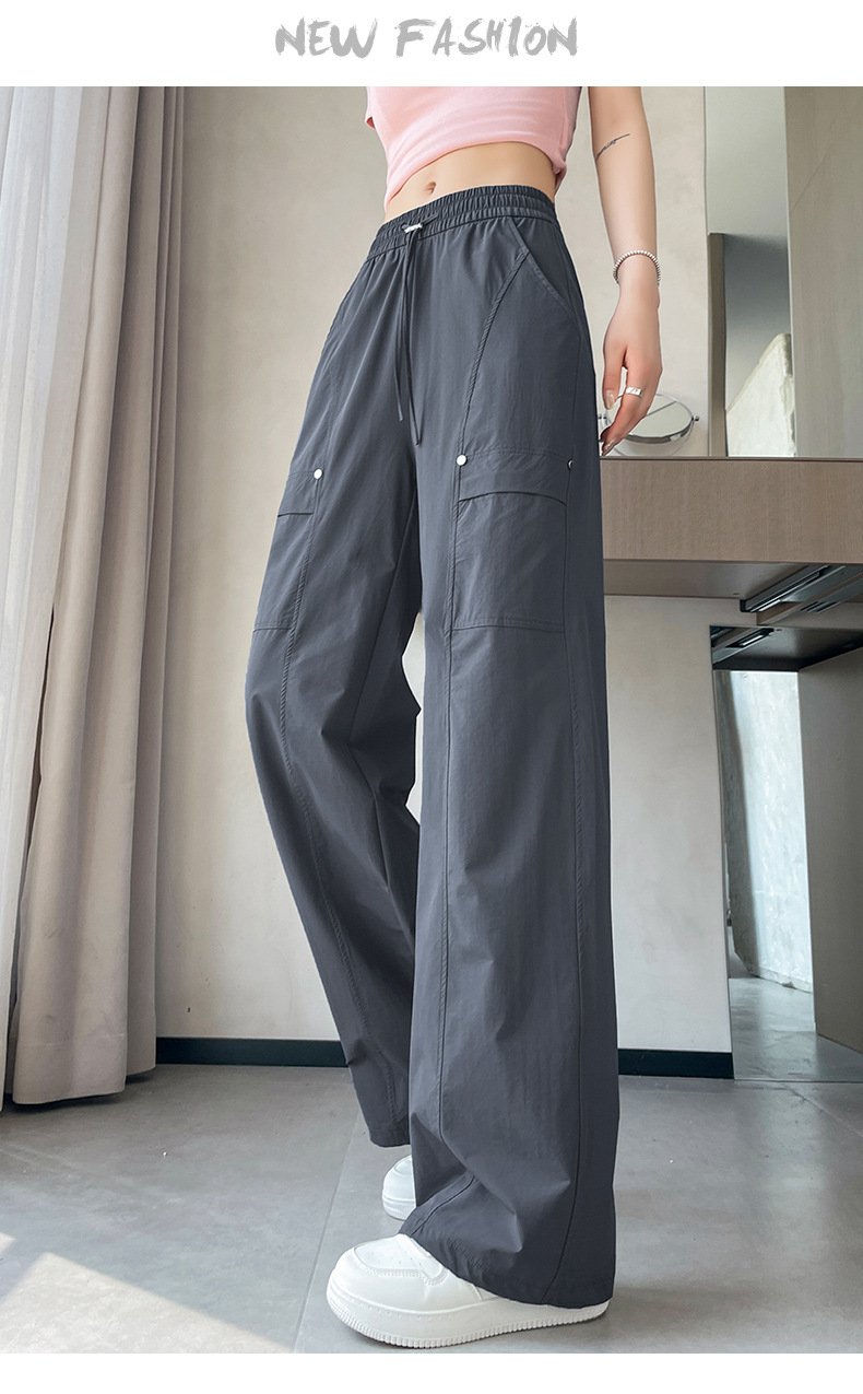 New quick-drying, slimming, loose jazz dance summer American street casual sport pants pic 19