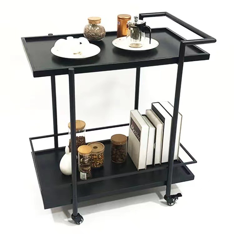 The restaurant, European-style hotel, wine, tea and snacks trolley, dessert and fruit counter, ironwork mobile double-decker dining car pic 6