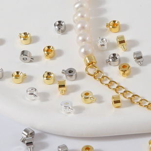 14K镀金保色弹性硅胶耳堵 汉堡耳塞 防掉滑透明柔软环保耳钉针 手链款式可选详情12