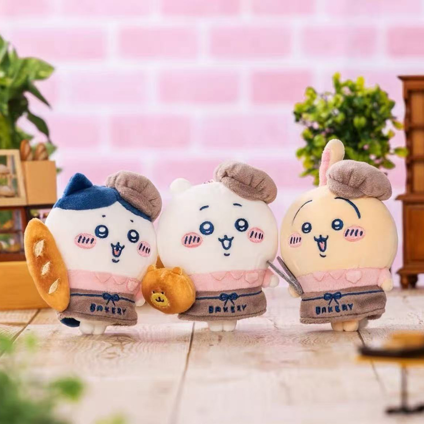 Chiikawa吉伊卡哇乌萨奇面包店毛绒公仔挂件玩偶包包小挂饰布艺玩具礼物详情1