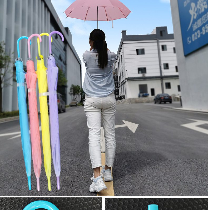 Wholesale of transparent umbrellas, disposable plastic umbrellas, automatic wholesale, long-handled transparent umbrellas with high appearance standards, custom-made parasols pic 13