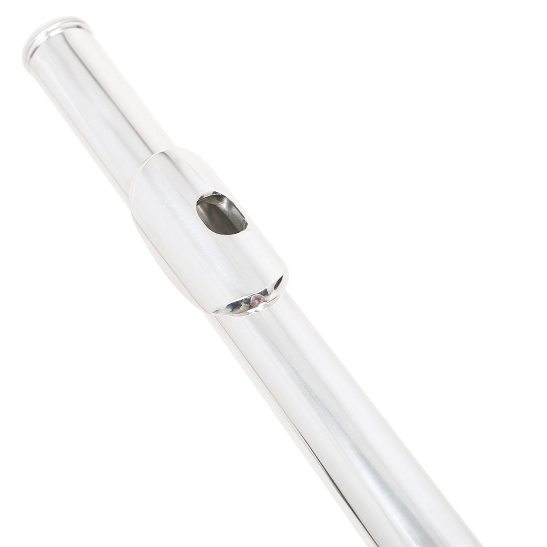 Cross-border silver-plated flute, 16-hole closed-hole C major silver flute, white copper curved flute, professional performance flute pic 22