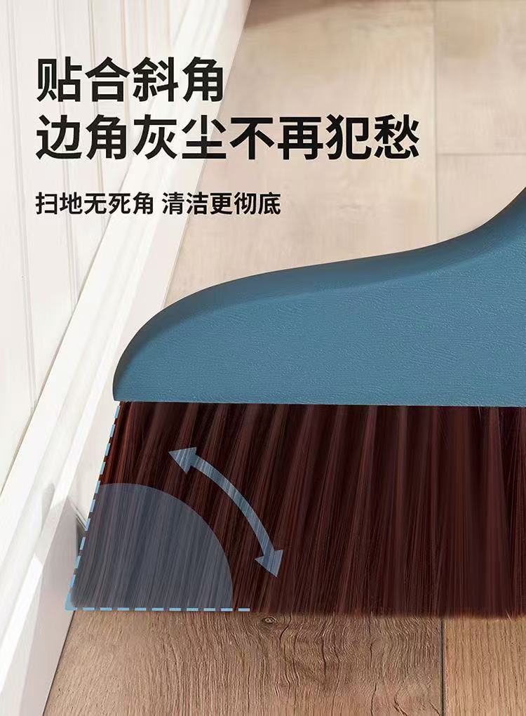 40CM large broom, high-end soft-bristled household indoor broom, long handle, enlarged and thickened, durable large broom pic 10