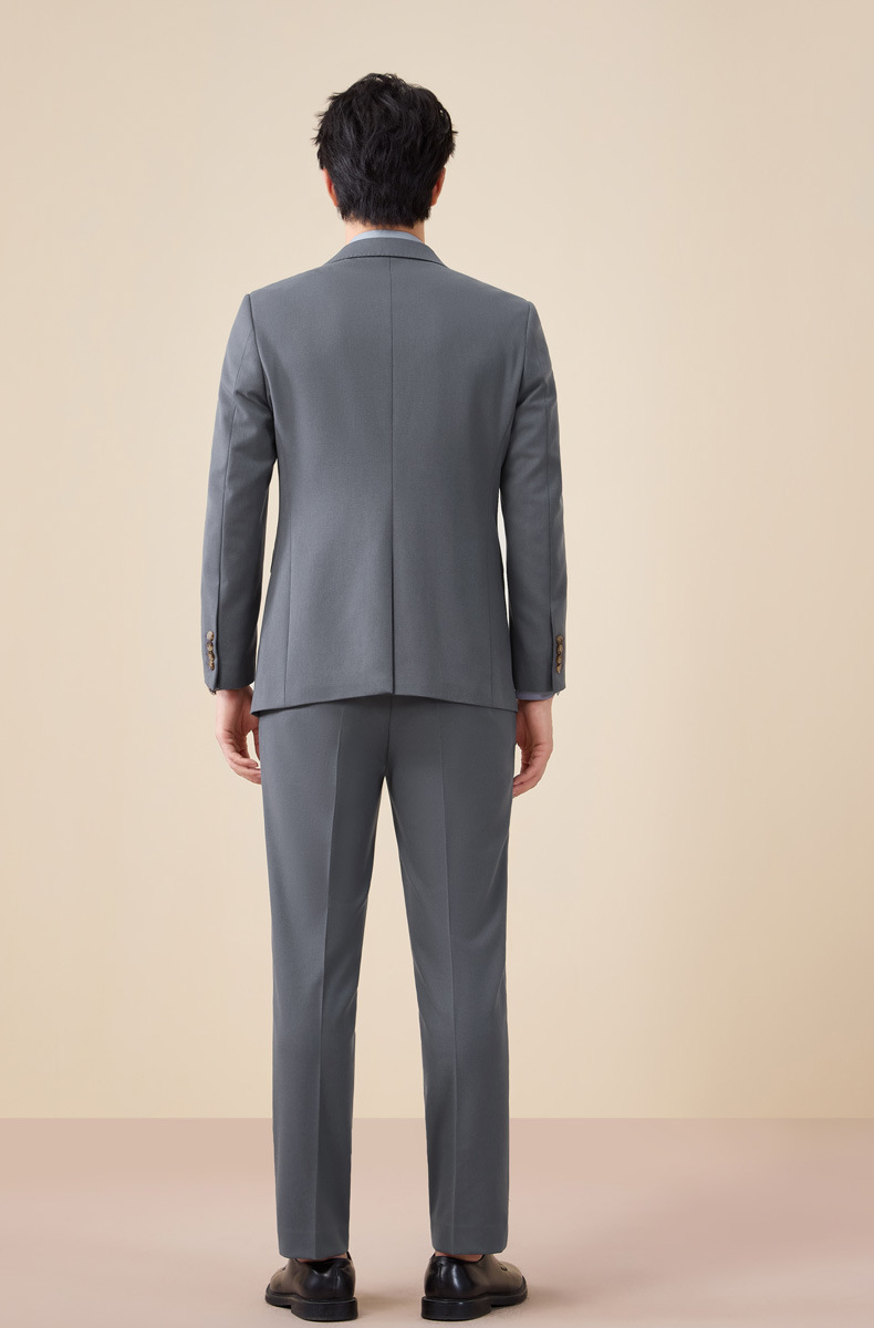 Tian Si Acetic Acid high-end navy blue suit set for men pic 25