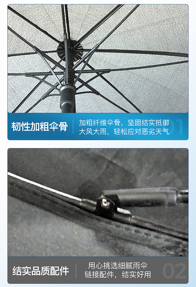 Automatic golf sun umbrella, straight-bar business gift umbrella, all-weather dual-purpose, digital printed sunshade, long-handled umbrella pic 18