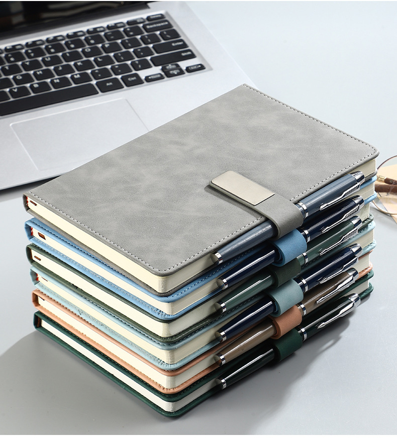 A5 magnetic buckle thickened business office diary, high appearance level gift set, festival and holiday supplies gift box, office supplies customization, customizable souvenirs pic 14