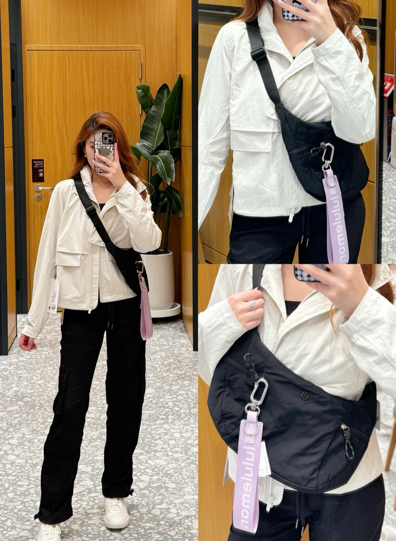 lululemon包大容量休闲百搭13L牛角包月牙包小众女士单肩斜挎包详情17