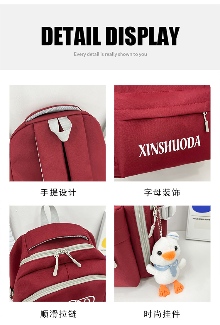 New cross-border backpacks for women in an ins style, large capacity for college students, high school and junior high school students, computer backpacks for men pic 17