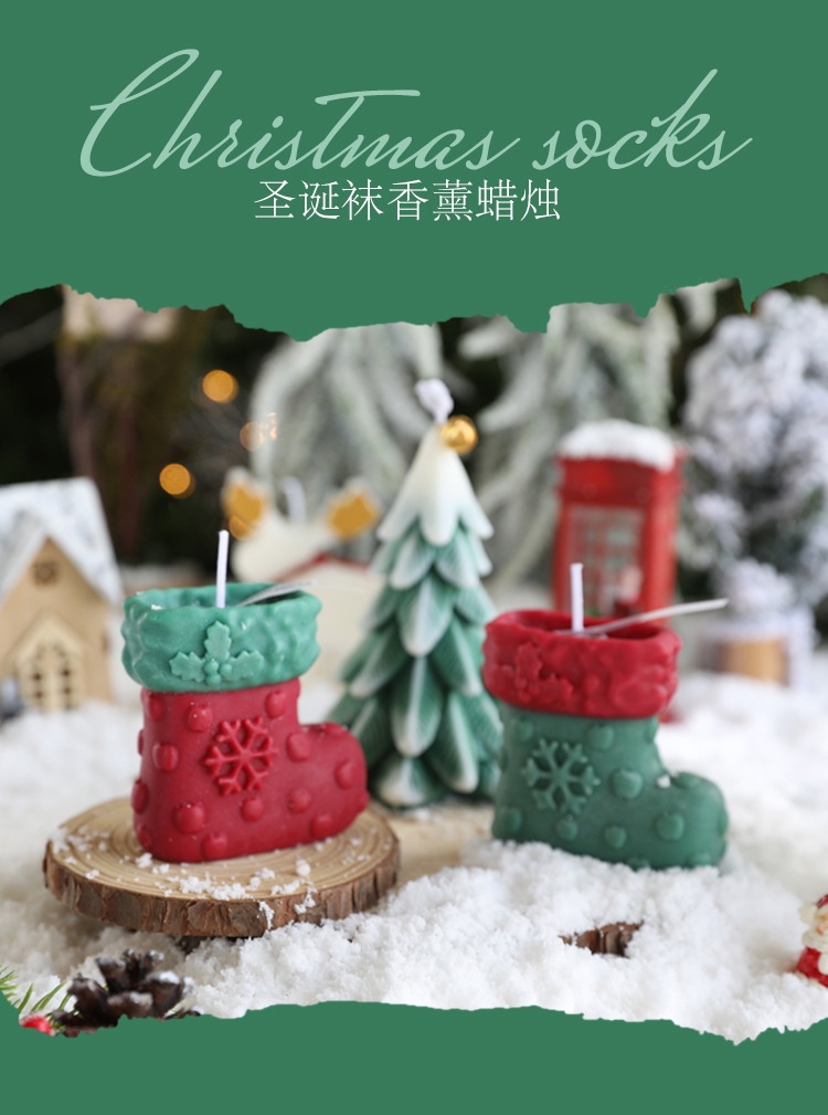 新款圣诞香薰蜡烛圣诞节礼物生日圣诞蜡烛伴手礼创意浪漫香氛详情1