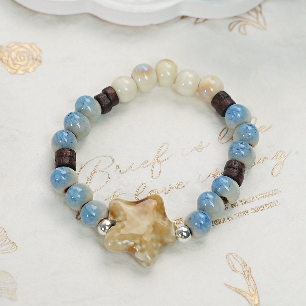 Jingdezhen ceramic bracelets, ten yuan for three strings, are a niche and high-end traditional Chinese style cultural and artistic bracelets. Wholesale of ethnic style accessories for women pic 10