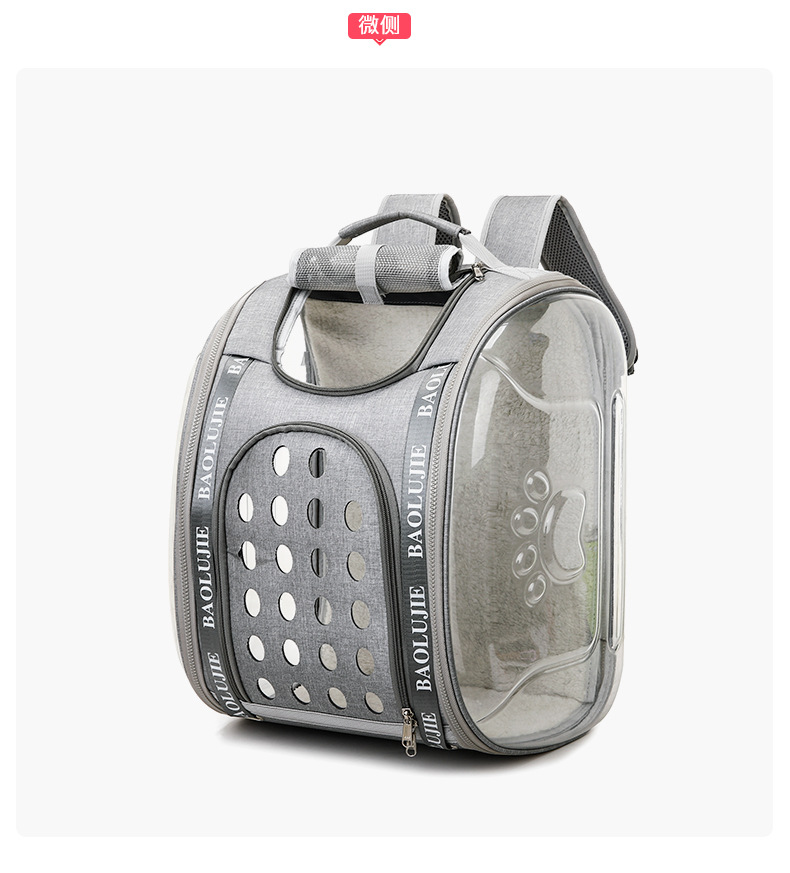 Pet bags, portable bags for going out, multi-purpose transparent space capsule hand-held cat bags, large-capacity two small cat backpacks pic 21