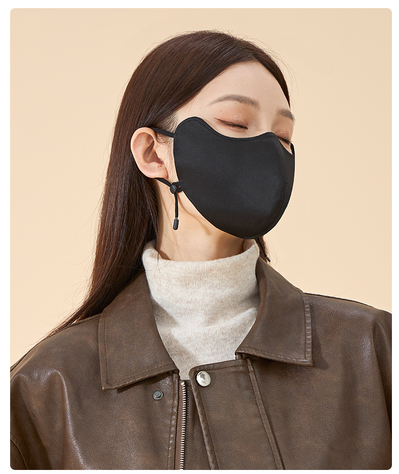 秋冬真丝保暖口罩透气护眼角防寒防风面罩桑蚕丝脸罩全脸防护遮阳详情21