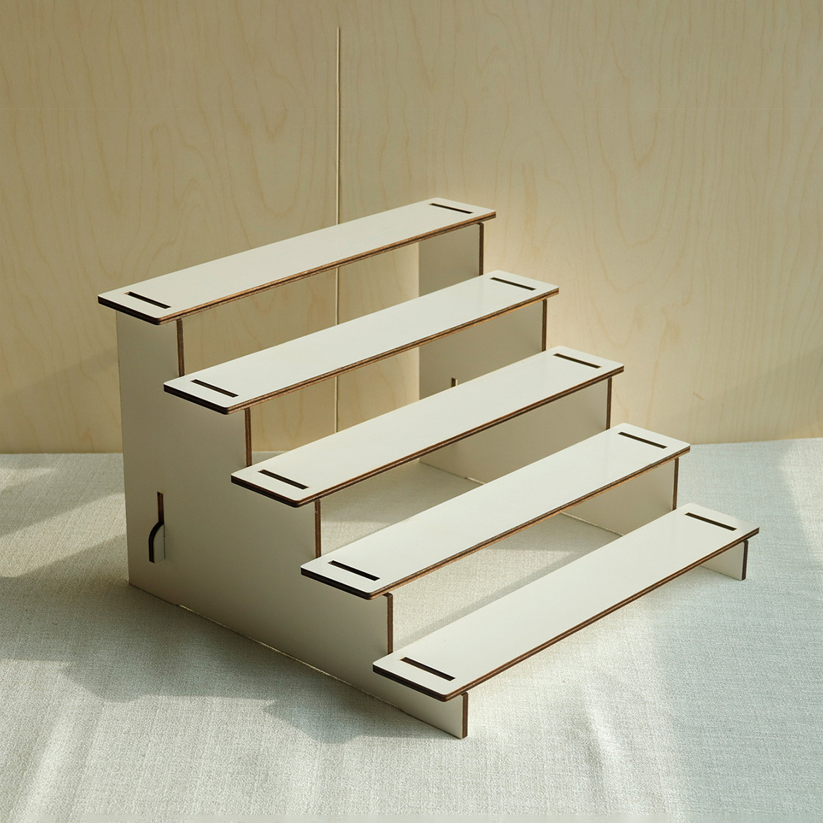 展示直播公仔架2-5层展示架小摆件收纳桌面置物架手办陈列阶梯架详情9