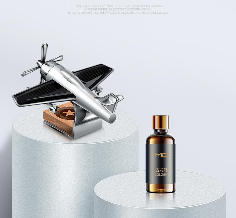 Car perfume, interior solid aromatherapy, car decoration, long-lasting light fragrance, high-end products, solar aircraft ornaments pic 3