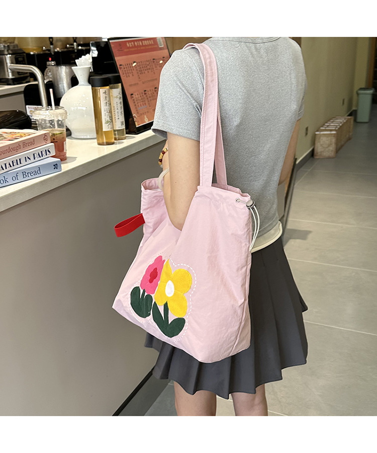 春夏新款小花布包潮流刺绣花朵托特包时尚2025ins 风包女上班通勤详情44