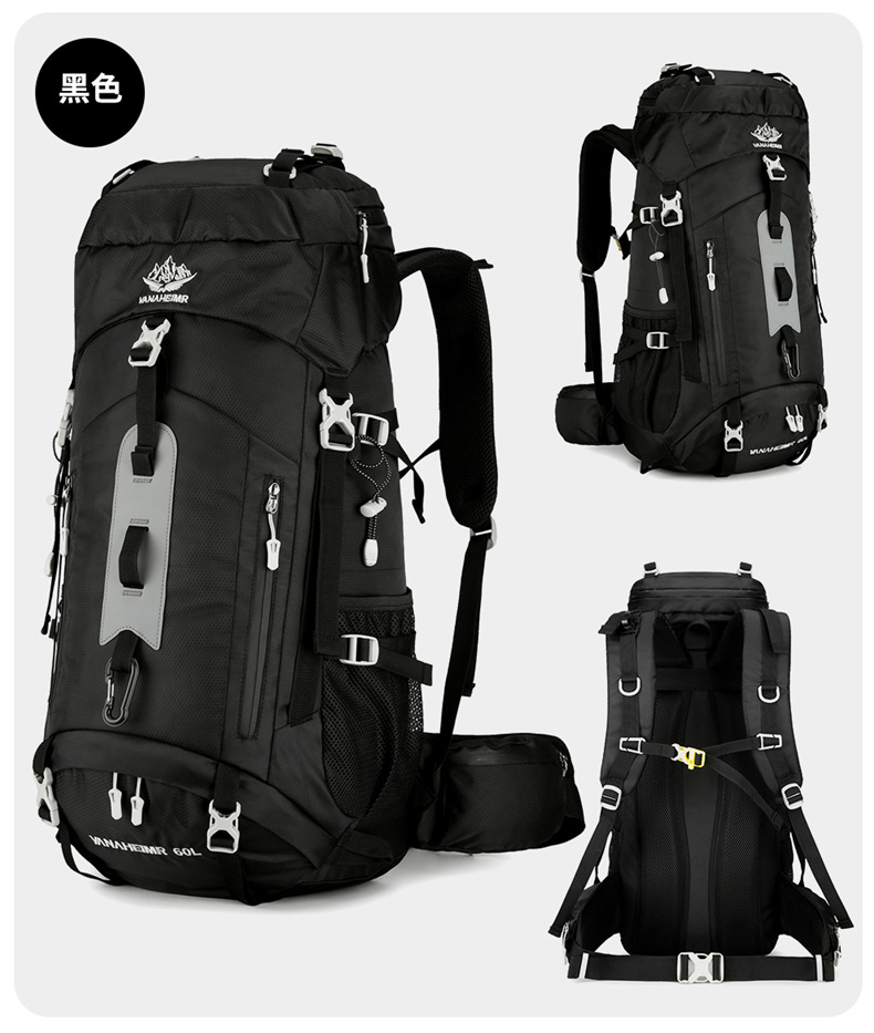 Yitu large-capacity outdoor mountaineering and camping sports bag, water-resistant and wear-resistant hiking travel backpack, Cross-border outdoor bag pic 24