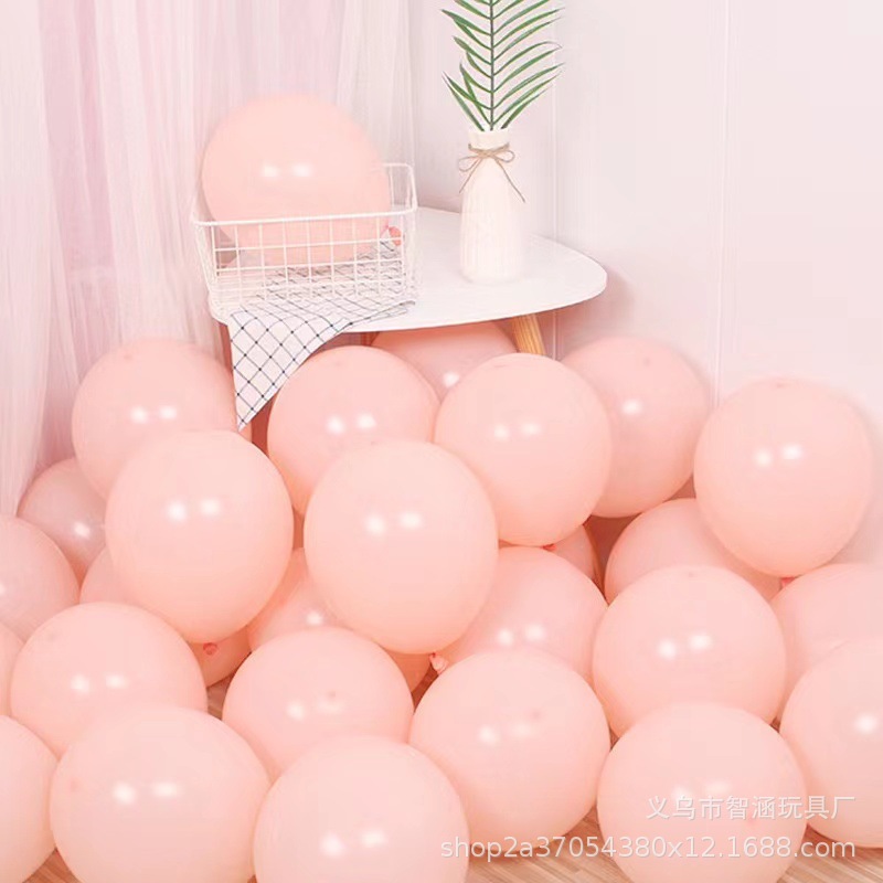 1.5g10寸马卡龙气球批发厂家生日氛围布置婚礼婚庆装饰糖果色乳胶详情18