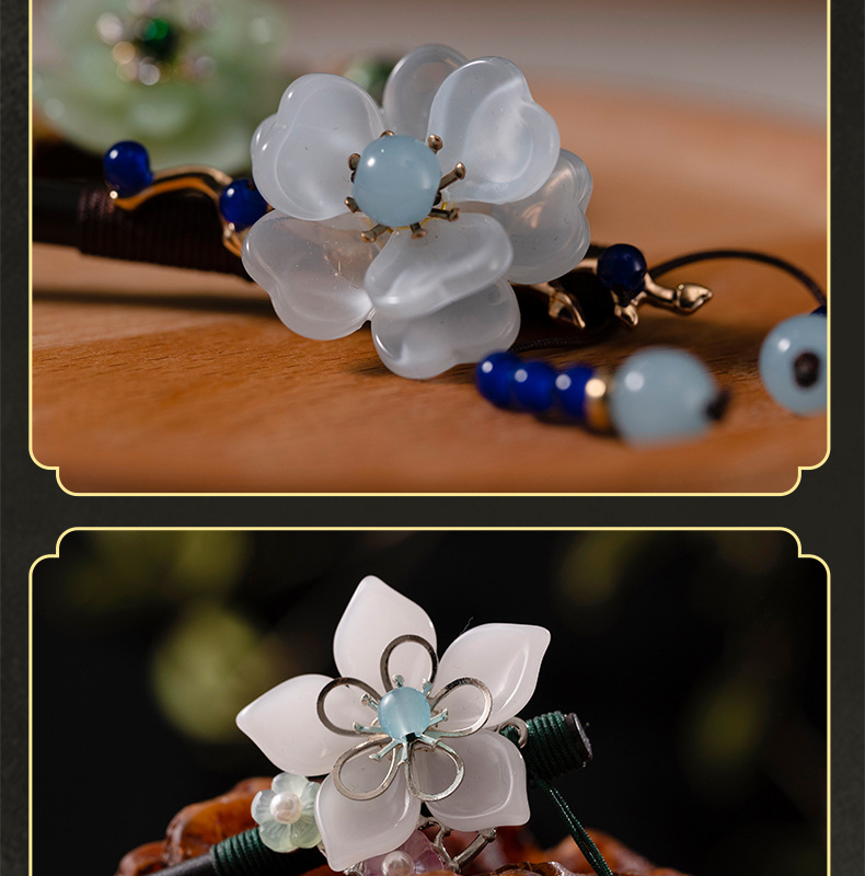 Ancient-style hairpins, tassels, wooden hairpins, imitation ebony headwear, updo, Hanfu accessories, hair-tied, ancient-style hairpins for women pic 13