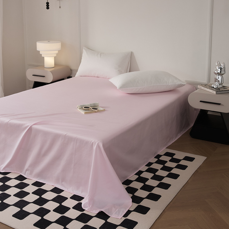 Single-piece quilt cover, pure cotton long-staple cotton bed sheet, bed cap, oversized quilt cover, skin-friendly single and double solid color bedding pic 66