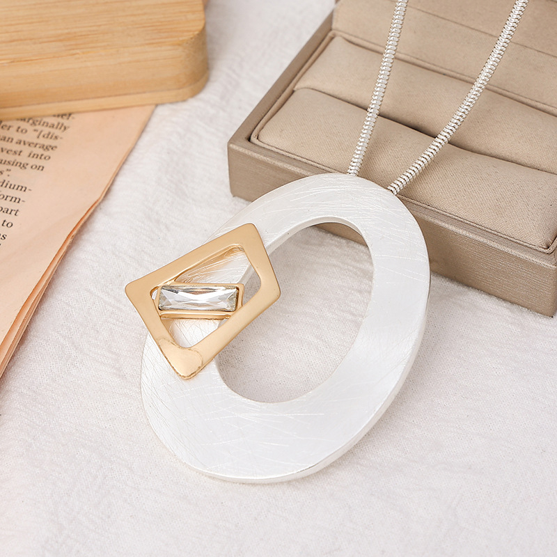 亚马逊爆款欧美外贸简约蛇骨链复古简约时尚ins风长款项链毛衣链详情13