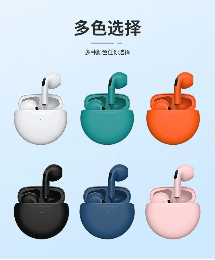 pro6蓝牙耳机 跨境外贸爆款tws运动华强北5.3半入耳六代无线耳机详情21