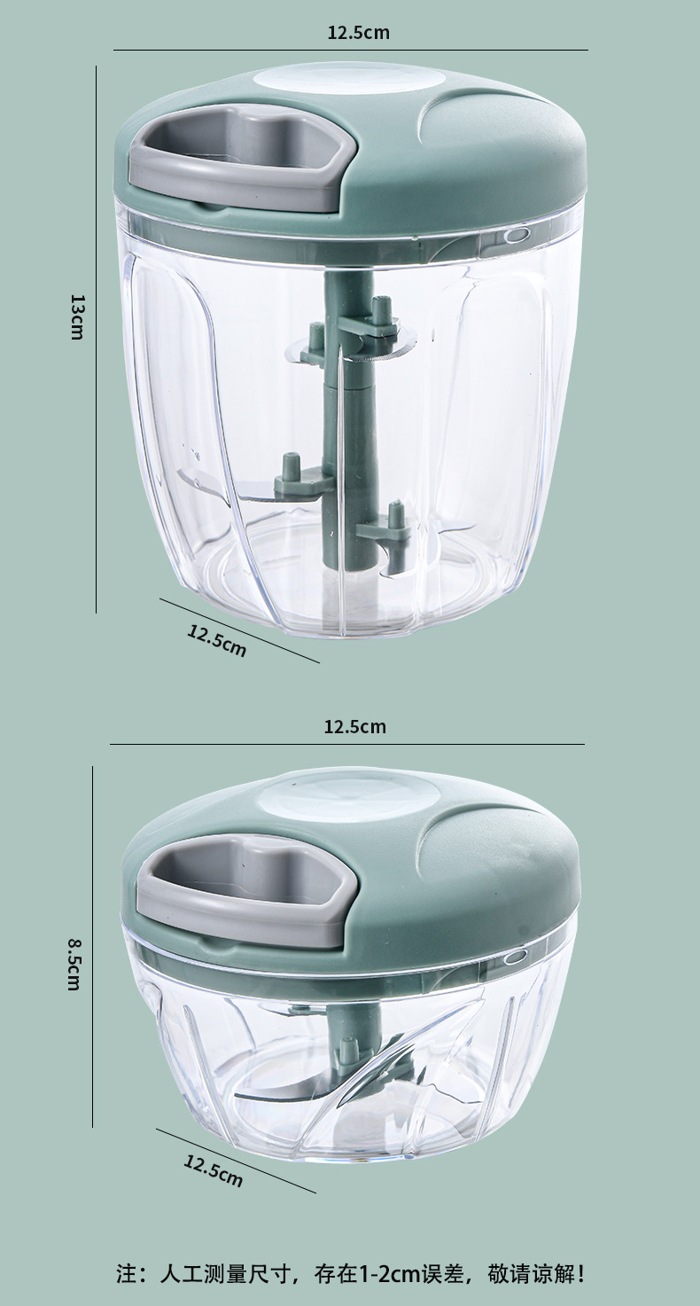 定制蒜泥神器搅蒜器厨房捣蒜器手动拉蒜器大蒜肉沫辅食小型料理机详情13